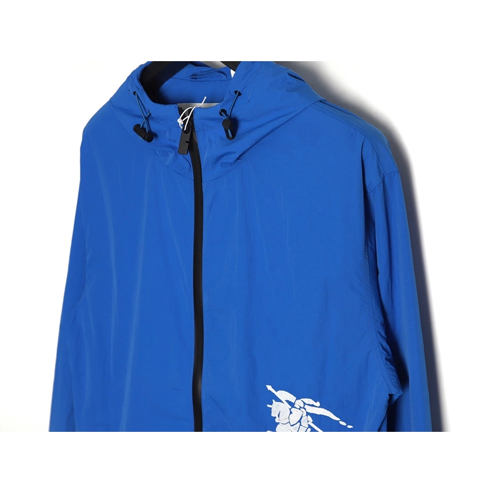 Burberry Warhorse Embroidered Thin Hooded Trench Jacket,Cheap Replica Reps Burberry