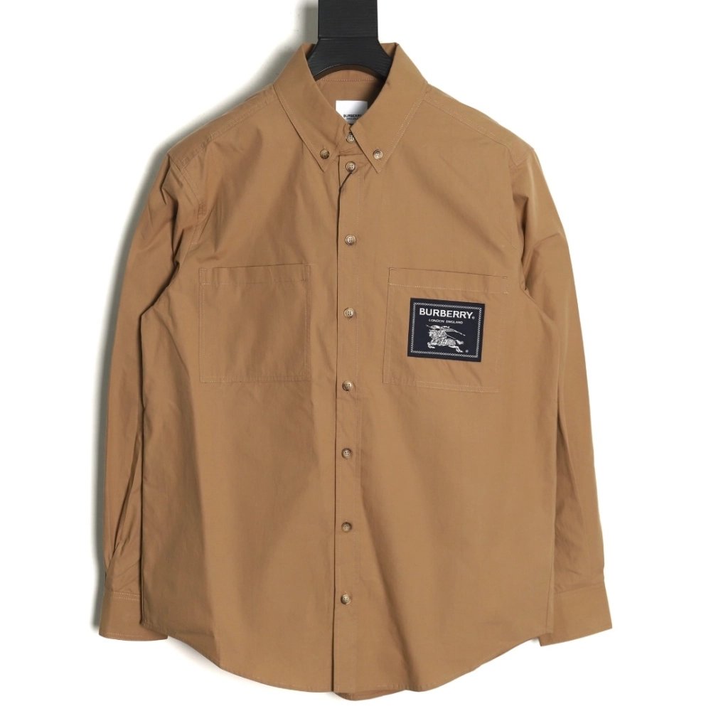 Burberry Warhorse patch long sleeve shirt Tsk1,Cheap Replica Reps Burberry