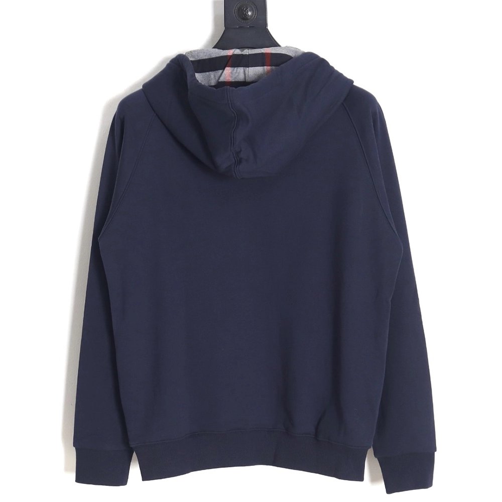 Burberry B Check Hooded ZipUp Hoodie TSK2,Cheap Replica Reps Burberry