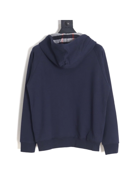 Burberry B Check Hooded ZipUp Hoodie TSK2,Cheap Replica Reps Burberry