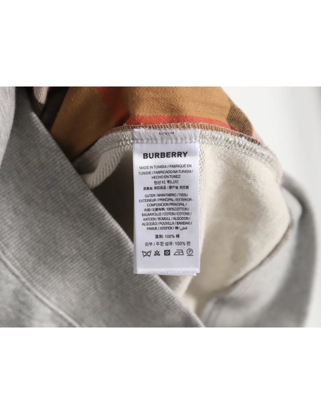 Burberry B Check Hooded ZipUp Hoodie,Cheap Replica Reps Burberry