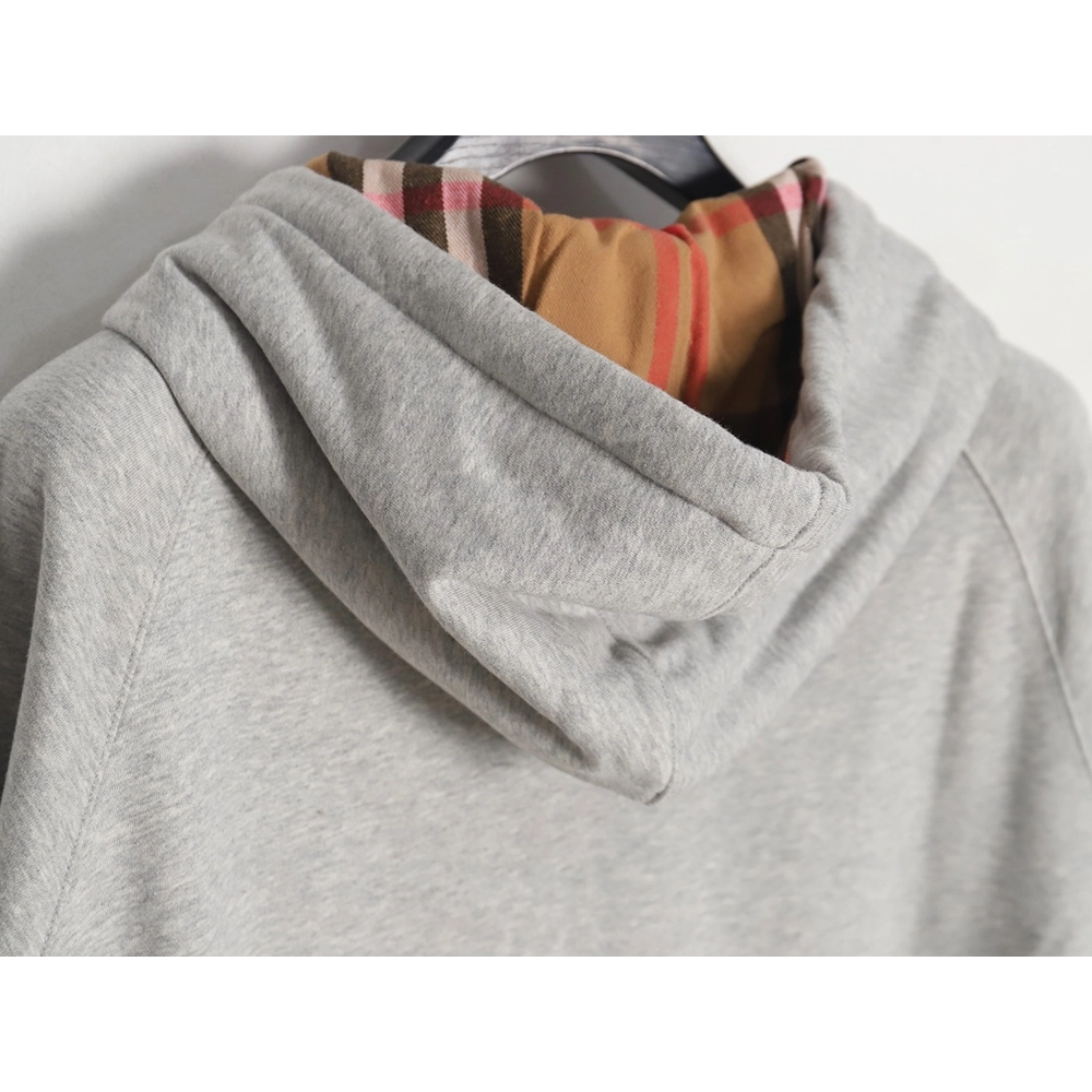 Burberry B Check Hooded ZipUp Hoodie,Cheap Replica Reps Burberry