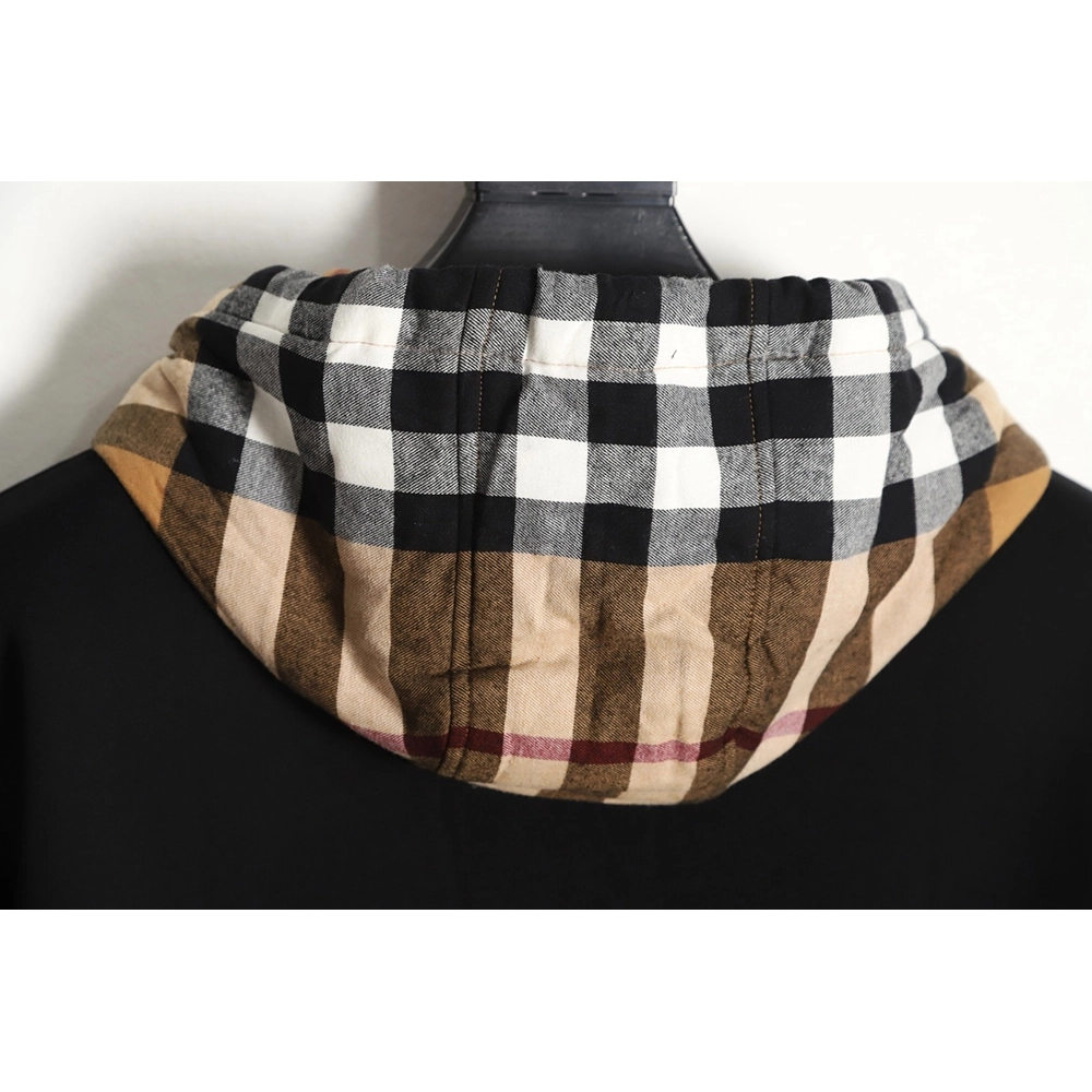 Burberry Checked Hooded Sweatshirt TSK2,Cheap Replica Reps Burberry