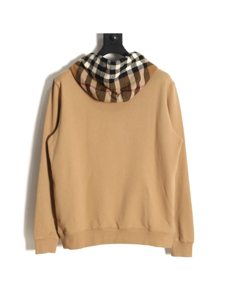 Burberry Checked Hooded Sweatshirt TSK1,Cheap Replica Reps Burberry