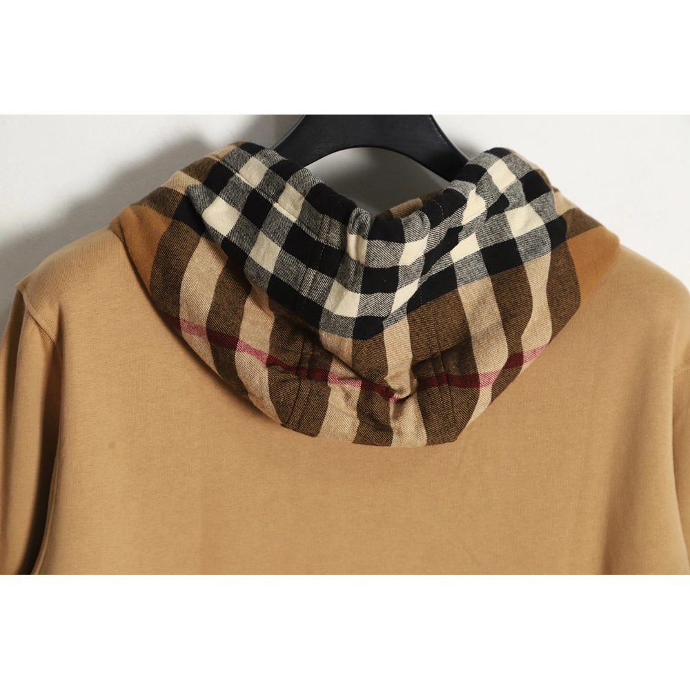 Burberry Checked Hooded Sweatshirt TSK1,Cheap Replica Reps Burberry