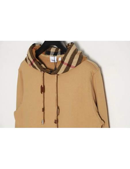 Burberry Checked Hooded Sweatshirt TSK1,Cheap Replica Reps Burberry