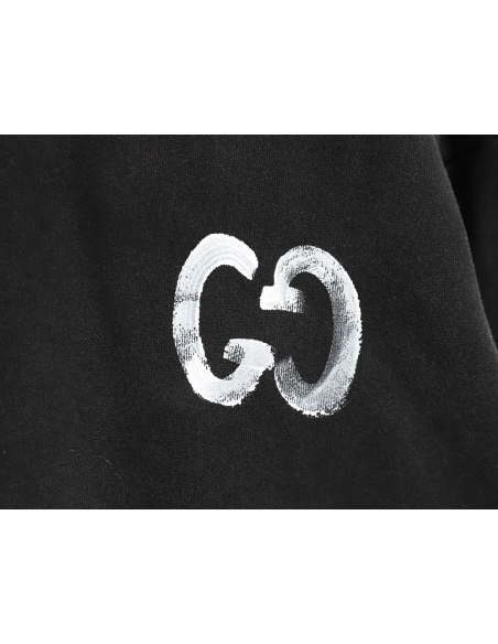 Gucci washed handpainted lettering crew neck sweatshirt,Cheap Replica Reps Gucci