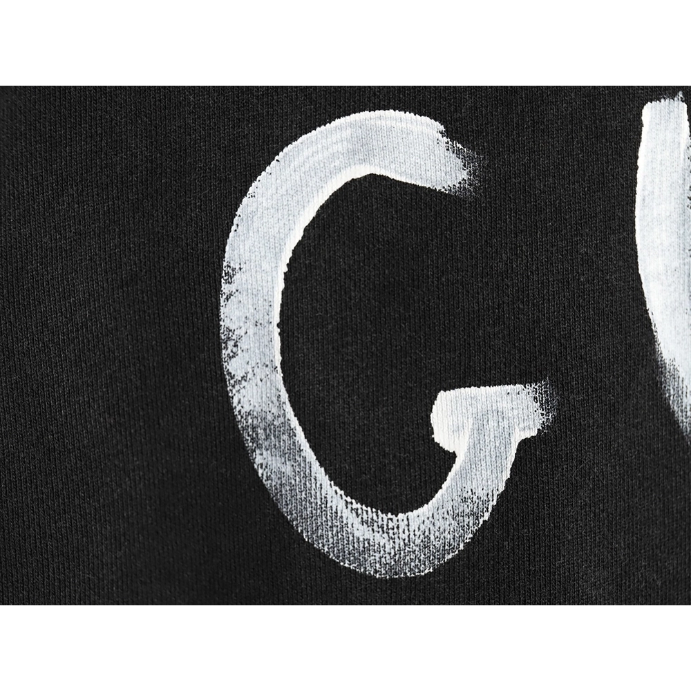 Gucci washed handpainted lettering crew neck sweatshirt,Cheap Replica Reps Gucci