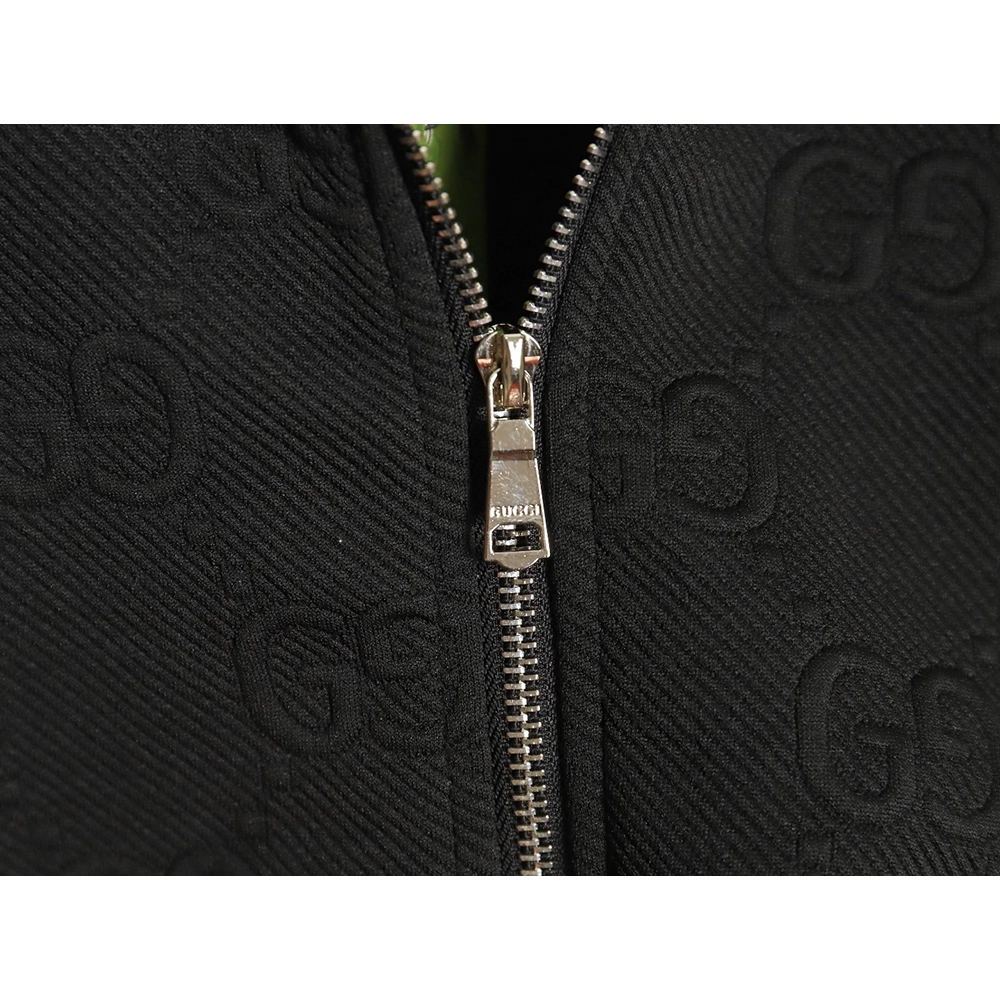 Gucci side webbing all over printed double G jacquard jacket SL,Cheap Replica Reps Gucci