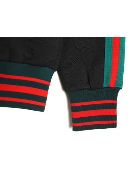 Gucci side webbing all over printed double G jacquard jacket SL,Cheap Replica Reps Gucci