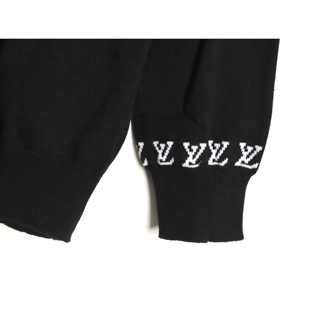 Louis Vuitton jacquard logo thin longsleeved sweater,Cheap Replica Reps Louis Vuitton