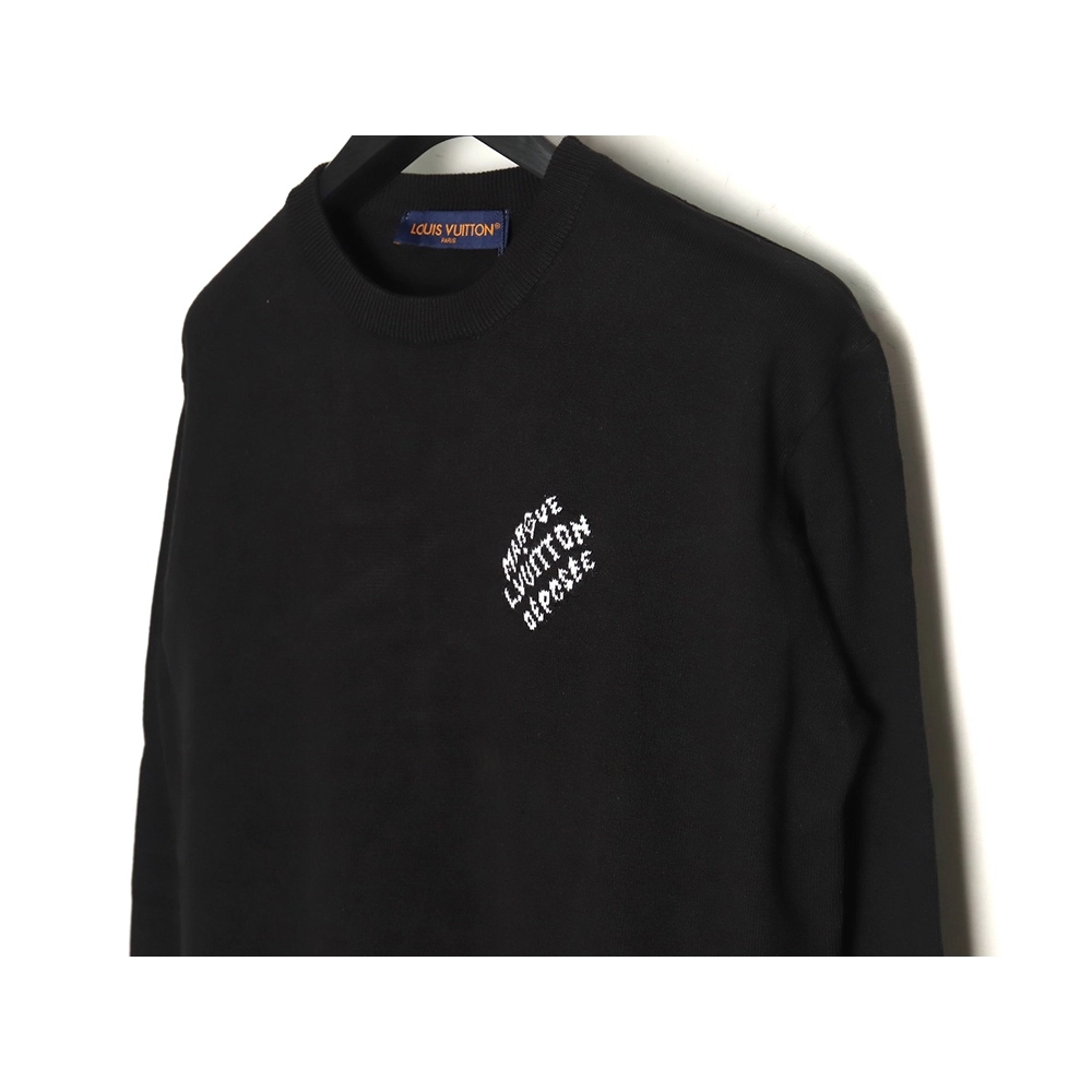 Louis Vuitton jacquard logo thin longsleeved sweater,Cheap Replica Reps Louis Vuitton