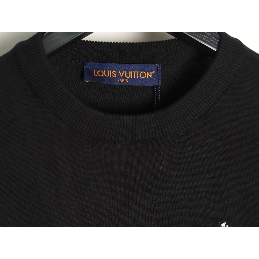 Louis Vuitton jacquard logo thin longsleeved sweater,Cheap Replica Reps Louis Vuitton