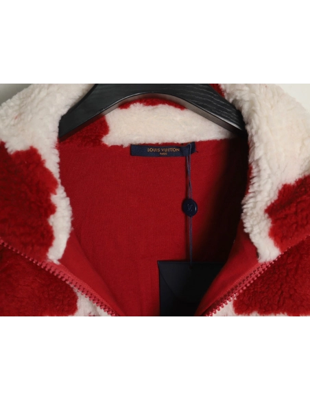 Louis vuitton nigo checkerboard sherpa jacket,Cheap Replica Reps Louis Vuitton