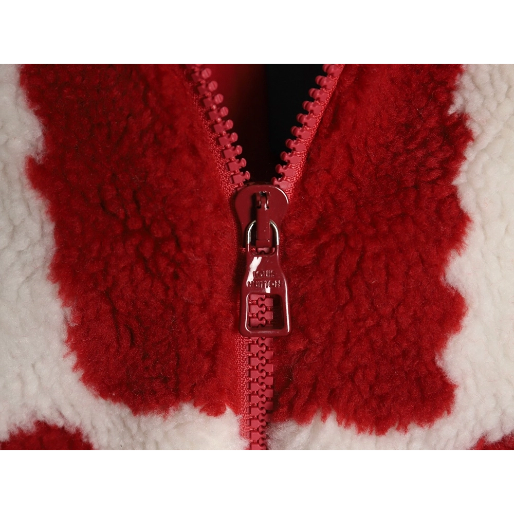 Louis vuitton nigo checkerboard sherpa jacket,Cheap Replica Reps Louis Vuitton