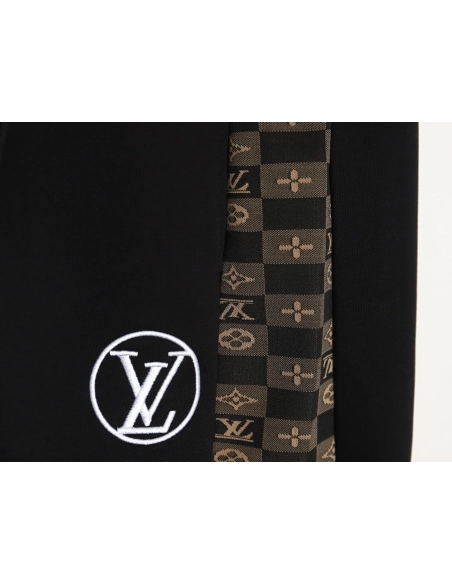 Louis Vuitton checkerboard trousers with side panels SL,Cheap Replica Reps Louis Vuitton