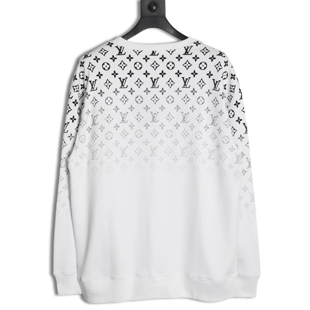 Louis Vuitton allover monogram gradient round neck sweatshirt SL,Cheap Replica Reps Louis Vuitton