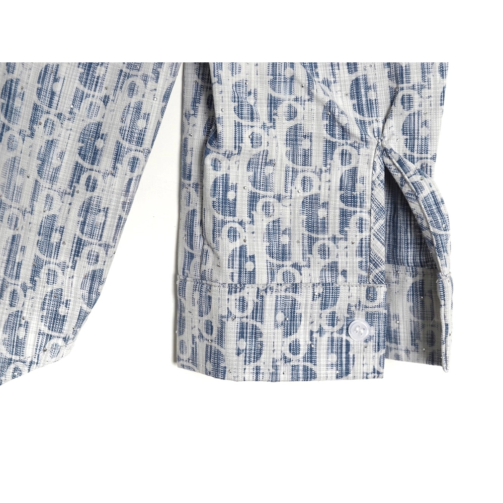 Dior Gypsophila monogram logo shirt,Cheap Replica Reps Dior