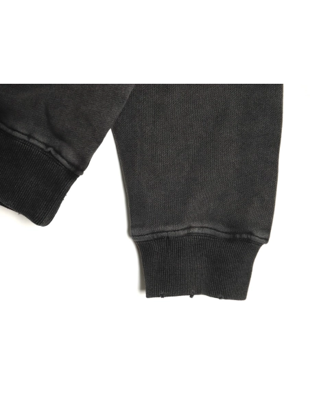 Dior washed embroidered lettering crew neck sweatshirt,Cheap Replica Reps Dior