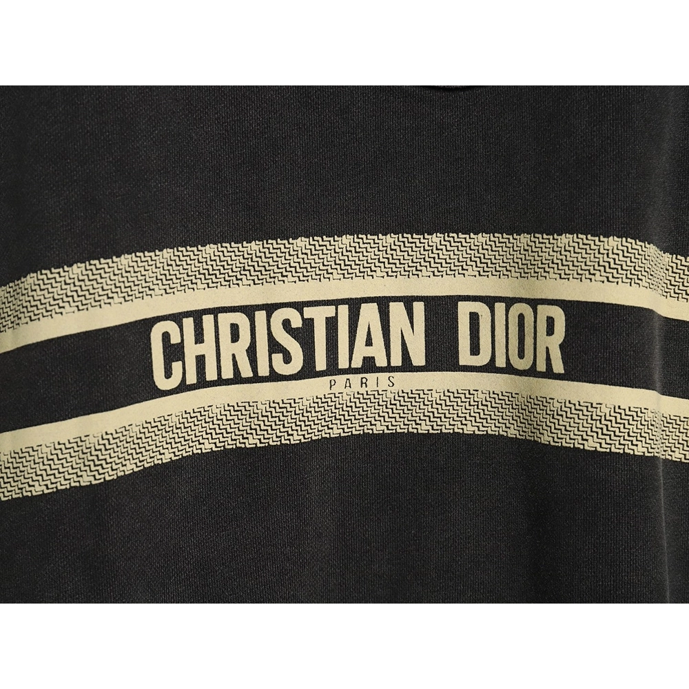 Dior washed embroidered lettering crew neck sweatshirt,Cheap Replica Reps Dior