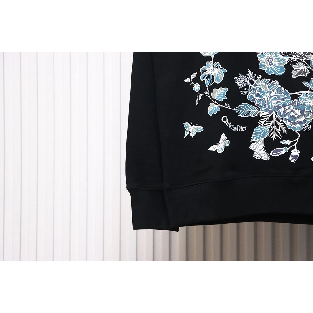 Dior floral butterfly crewneck sweatshirt TSK1,Cheap Replica Reps Dior