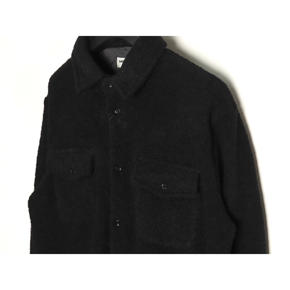 Saint Laurent Paris wool cocoa coat,Cheap Replica Reps Saint Laurent