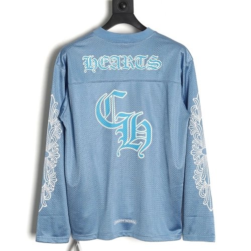 Chrome Hearts Sanskrit mesh hockey uniform longsleeved Tshirt,Cheap Replica Reps Chrome Hearts