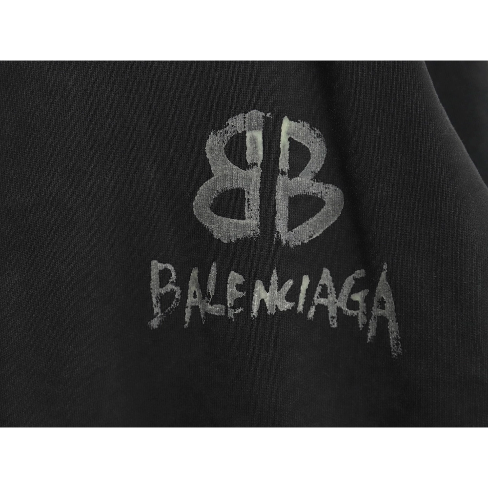 Balenciaga Handpainted Luminous Print Crewneck Sweatshirt,Cheap Replica Reps Balenciaga