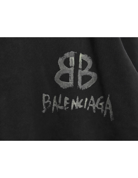 Balenciaga Handpainted Luminous Print Crewneck Sweatshirt,Cheap Replica Reps Balenciaga