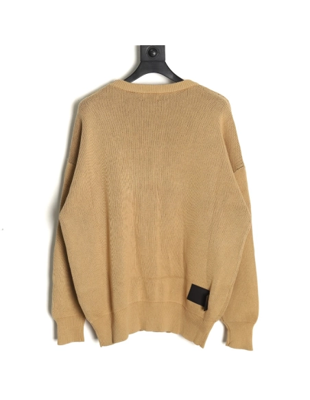 We11 Done jacquard logo knitted sweater,Cheap Replica Reps We11done