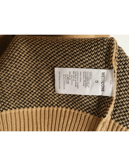 We11 Done jacquard logo knitted sweater,Cheap Replica Reps We11done