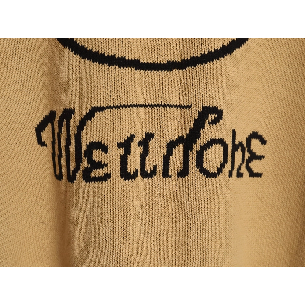 We11 Done jacquard logo knitted sweater,Cheap Replica Reps We11done