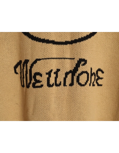 We11 Done jacquard logo knitted sweater,Cheap Replica Reps We11done