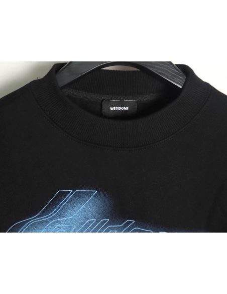 WE11 DONE neon barrage crewneck sweatshirt TSK1,Cheap Replica Reps We11done