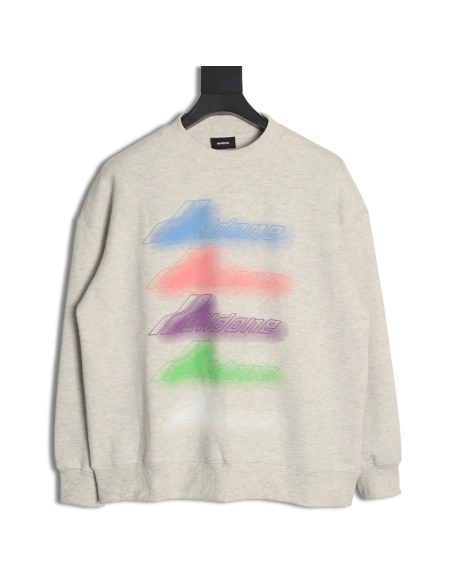 WE11 DONE neon barrage crewneck sweatshirt,Cheap Replica Reps We11done