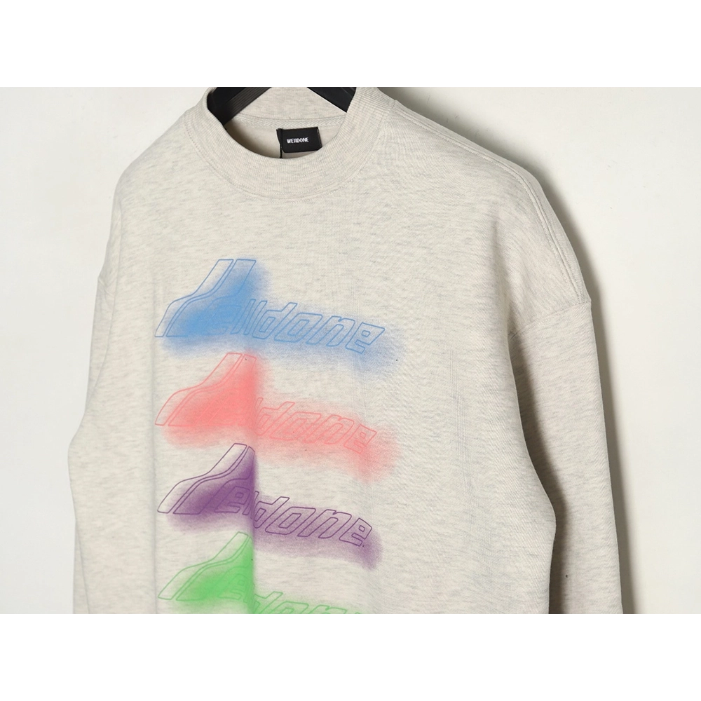 WE11 DONE neon barrage crewneck sweatshirt,Cheap Replica Reps We11done