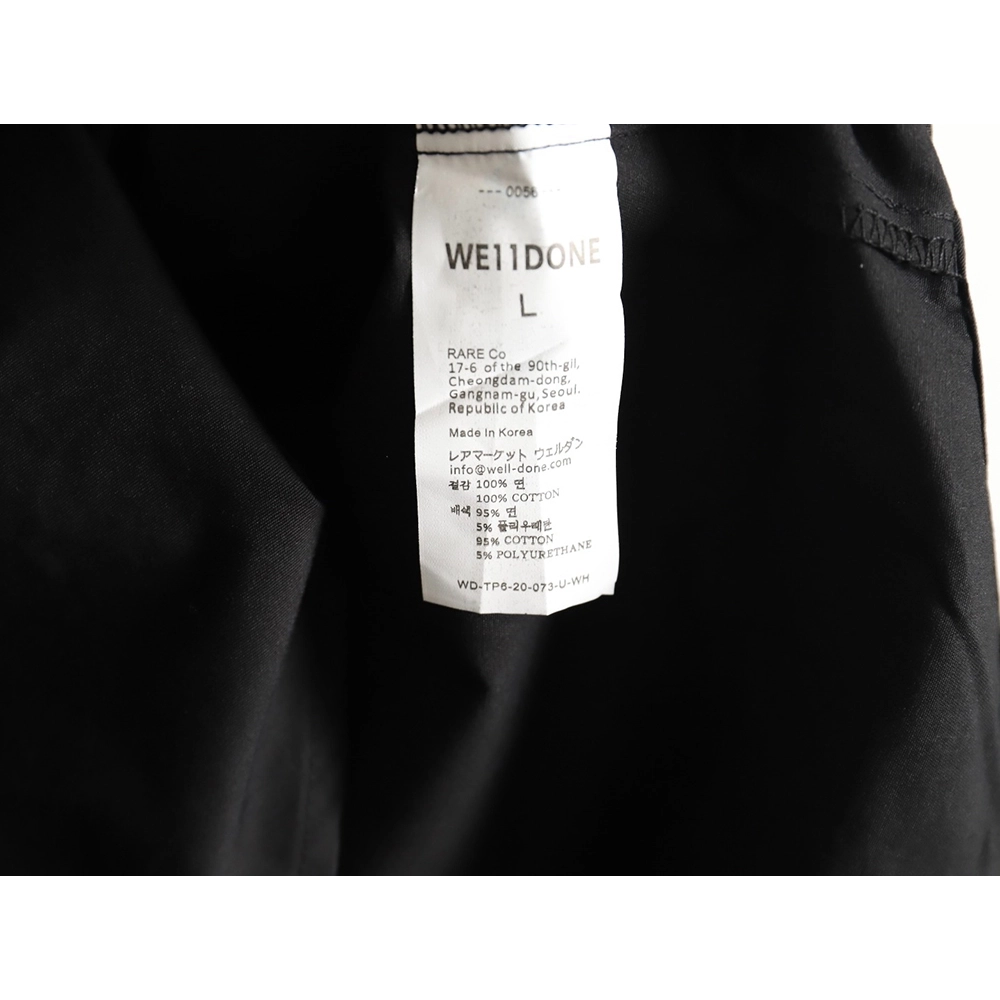 WE11DONE Colorful graffiti letter print longsleeved shirt TSK1,Cheap Replica Reps We11done
