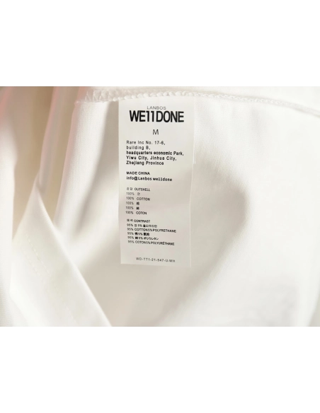 We11done Raising Hand Bear Colorblock Long Sleeve,Cheap Replica Reps We11done
