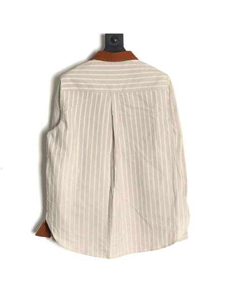 Miu Miu contrast color striped shirt TSK1,Cheap Replica Reps Miu Miu