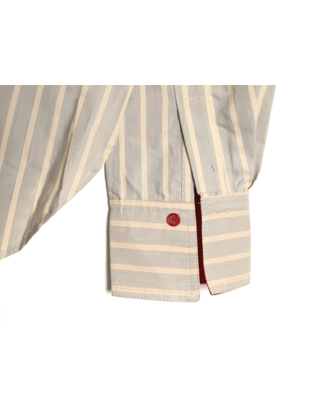 Miu Miu contrast color striped shirt,Cheap Replica Reps Miu Miu