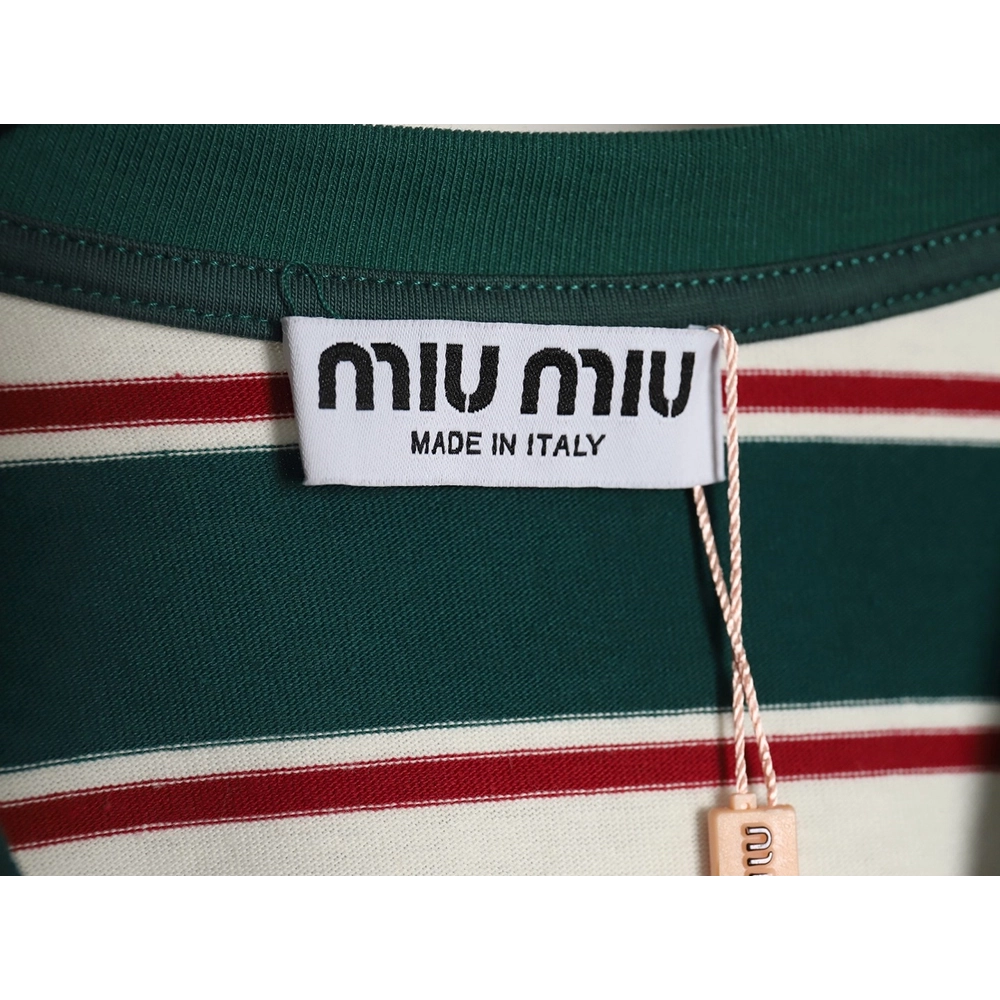 Miu Miu striped pocket longsleeved Tshirt TSK1,Cheap Replica Reps Miu Miu