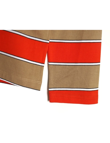 Miu Miu Striped Lapel Polo Long Sleeve TShirt,Cheap Replica Reps Miu Miu