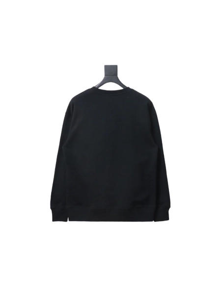 Loewe neon embroidery fluorescent pink crew neck sweatshirt,Cheap Replica Reps Loewe