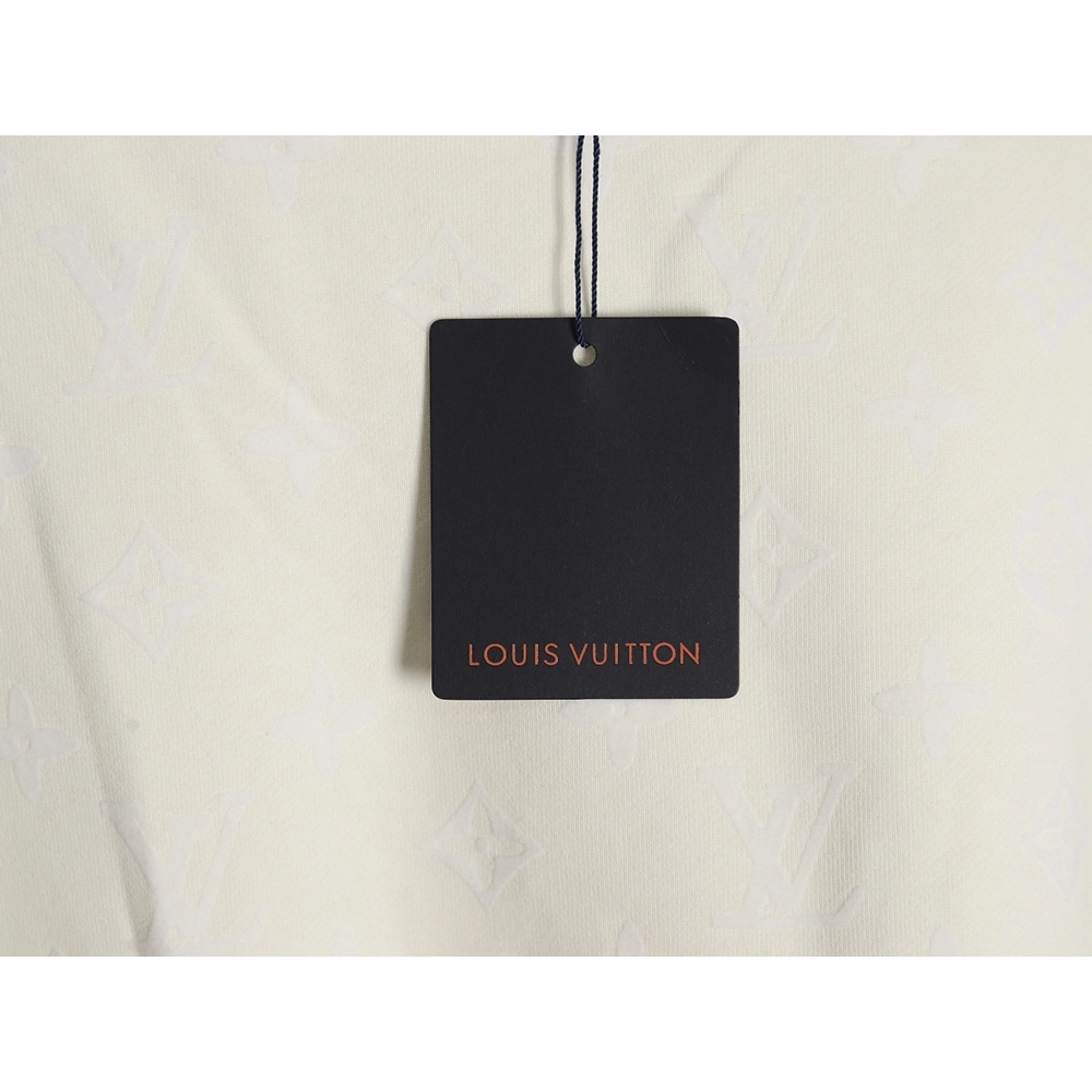 Louis Vuitton all over print monogram flocked round neck sweatshirt,Cheap Replica Reps Louis Vuitton