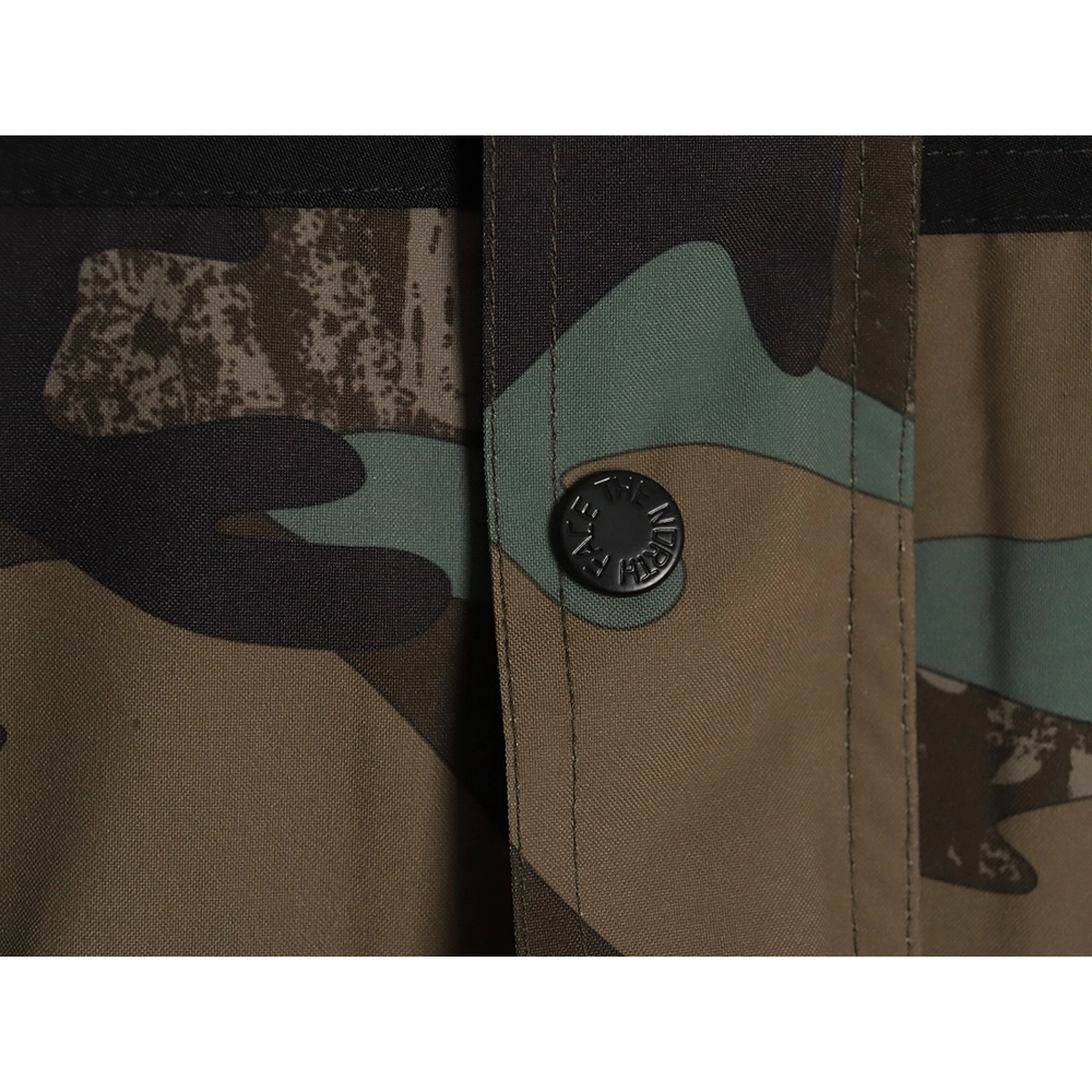 The North Face Logo Print Hooded Camouflage Jacket,Cheap Replica Reps The North Face