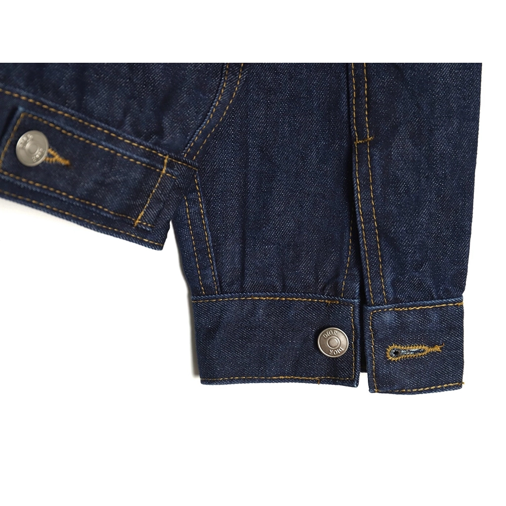 Dior monogram print denim jacket,Cheap Replica Reps Dior
