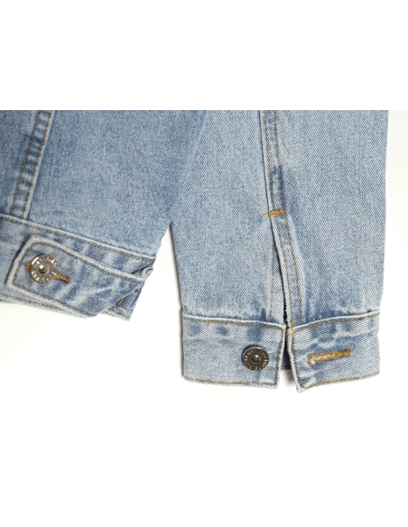 Burberry Classic Embroidered Bear Logo Denim Jacket,Cheap Replica Reps Burberry