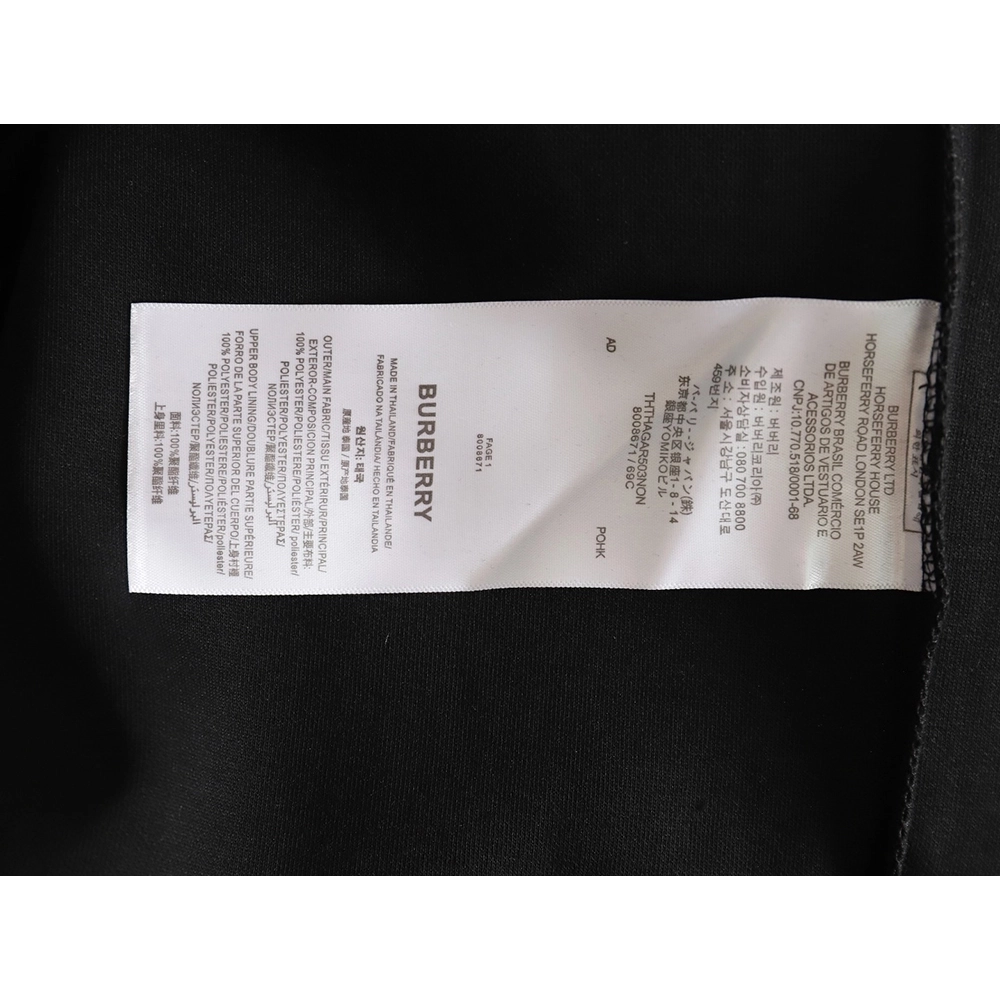 Burberry Knight Horse Logo Embroidered Long Sleeve TSK1,Cheap Replica Reps Burberry