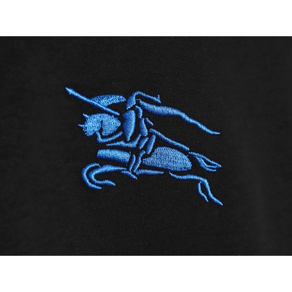 Burberry Knight Horse Logo Embroidered Long Sleeve TSK1,Cheap Replica Reps Burberry