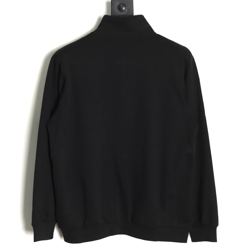 Prada side triangle logo green webbing zipper jacket,Cheap Replica Reps Prada